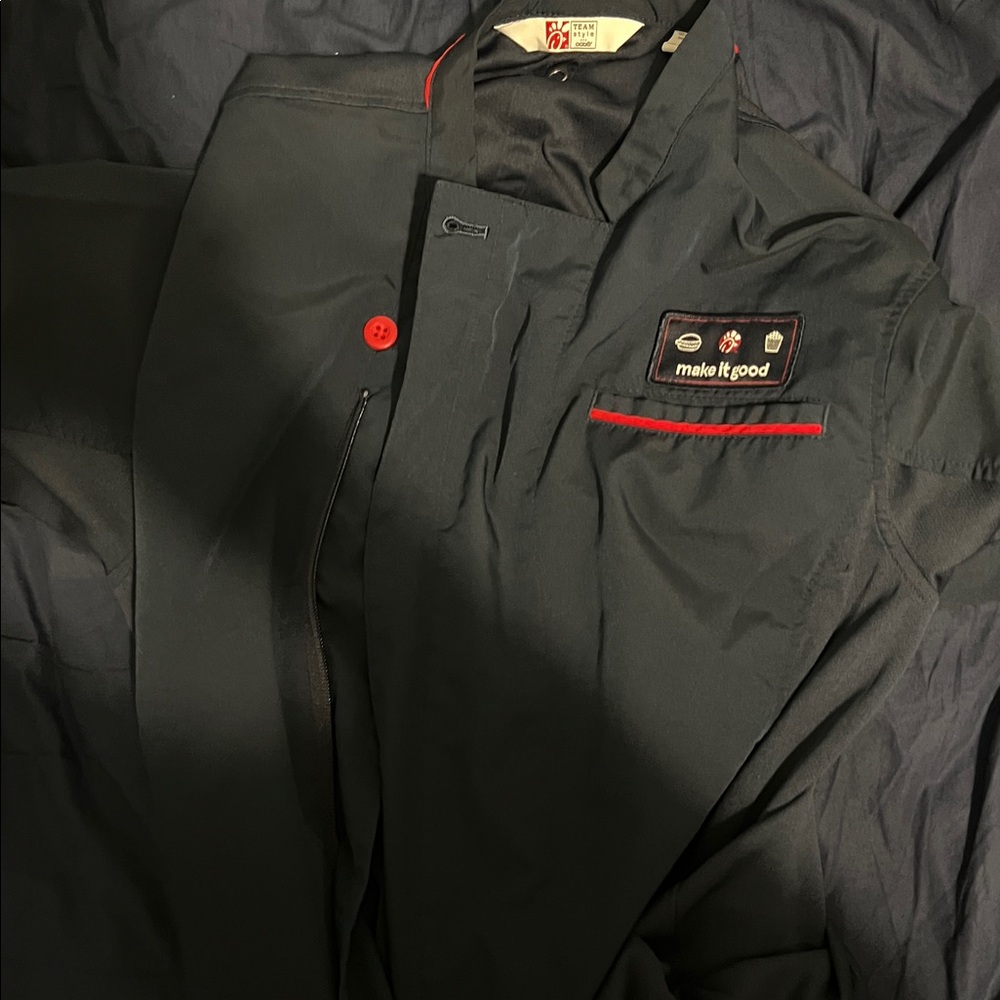 2 Small Chick-fil-A Back-of-House Chef Coats